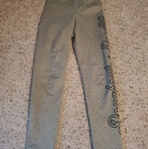 Doughnut and Deadlift Green Athletic Leggings